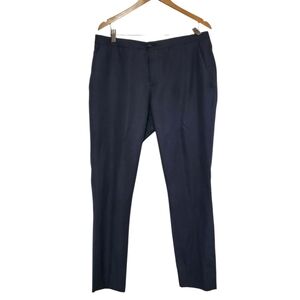 Giorgio Armani Men's Solid Virgin Wool Dress Pant Dark Navy Size 38W 30L